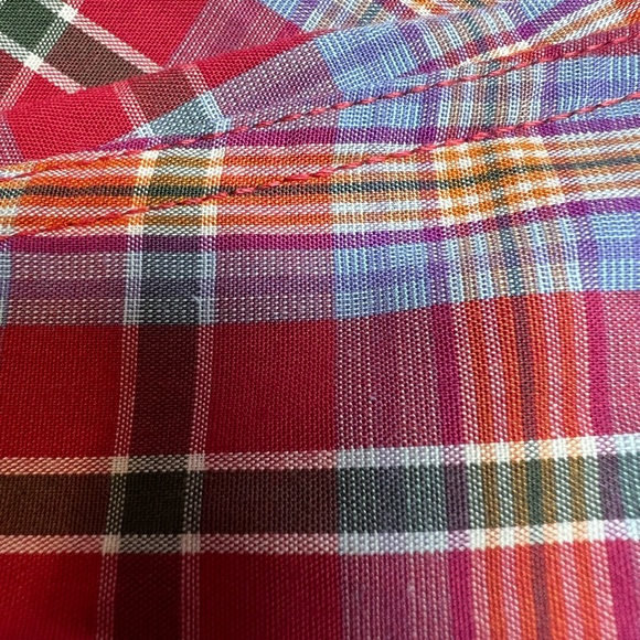 Alan Flusser Button Down Collar Front Pocket Double Button Sleeves Large - Picture 5 of 6